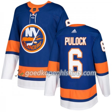 New York Islanders Ryan Pulock 6 Adidas 2017-2018 Royal Authentic Shirt - Mannen